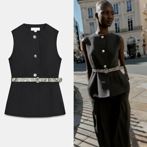 New Zara Belted Vest - 7484/221
